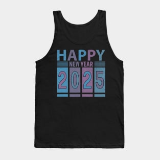 Happy New Year 2025 Muted Colors Design Tank Top